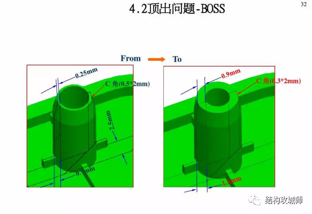 塑料件与塑料件连接安装结构