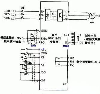 变频器和步进电机怎么连接