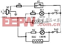 油汀电暖器的电路原理